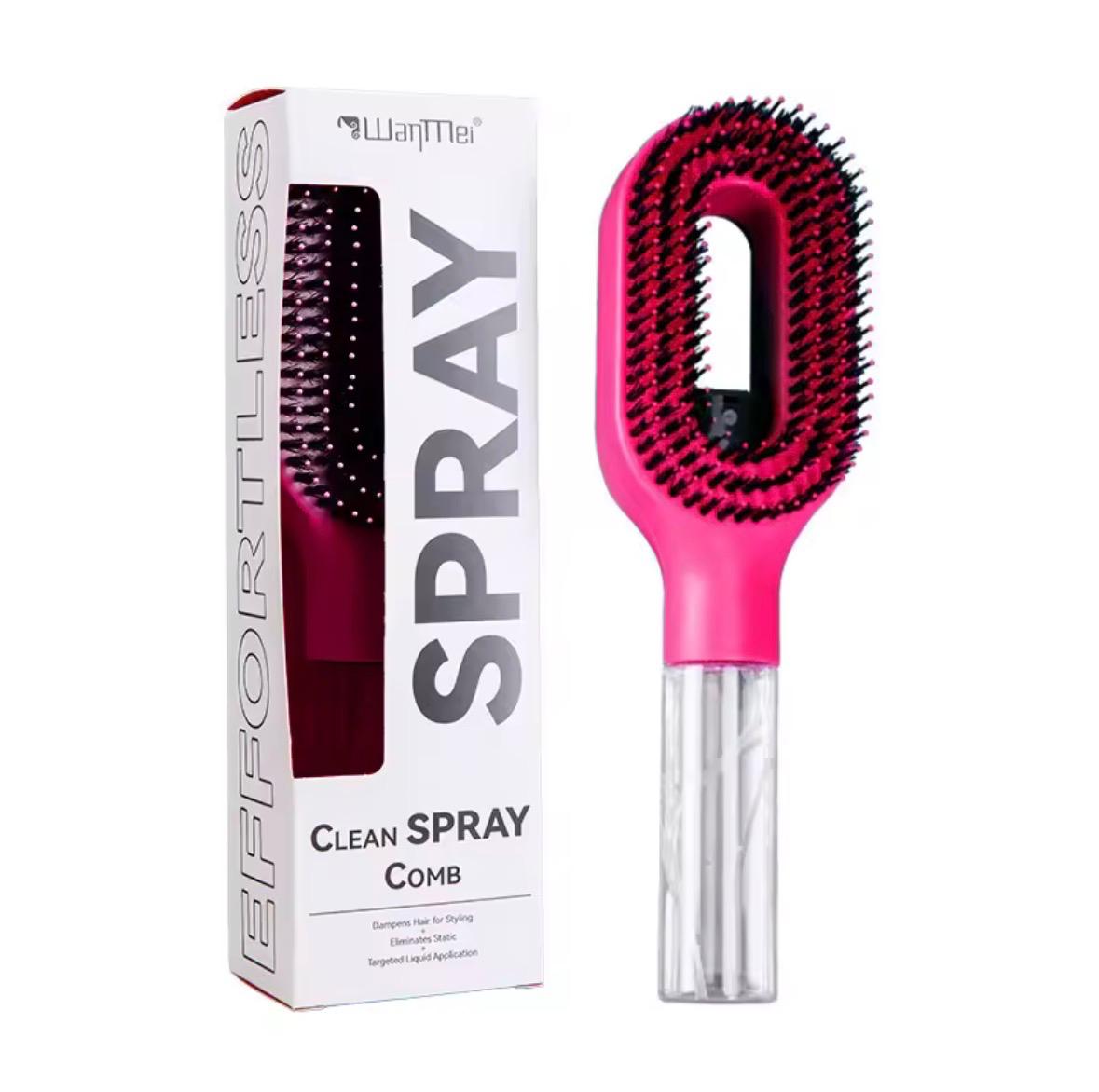 Hårborste med sprayfunktion